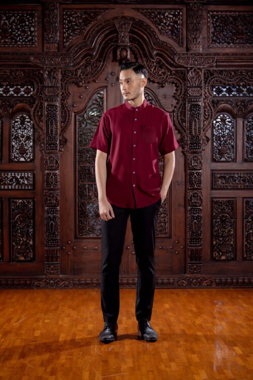 Burgundy (Kemeja)
